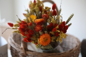 The Rustic Wildflowers  Dried Bouquet of Flowers & Chocolates